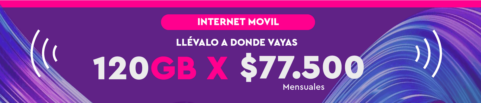 Internet movil wom 120gb